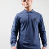 Polo Shirts Marshall Artist | Long Sleeve Siren Polo Shirt // Airforce Blue