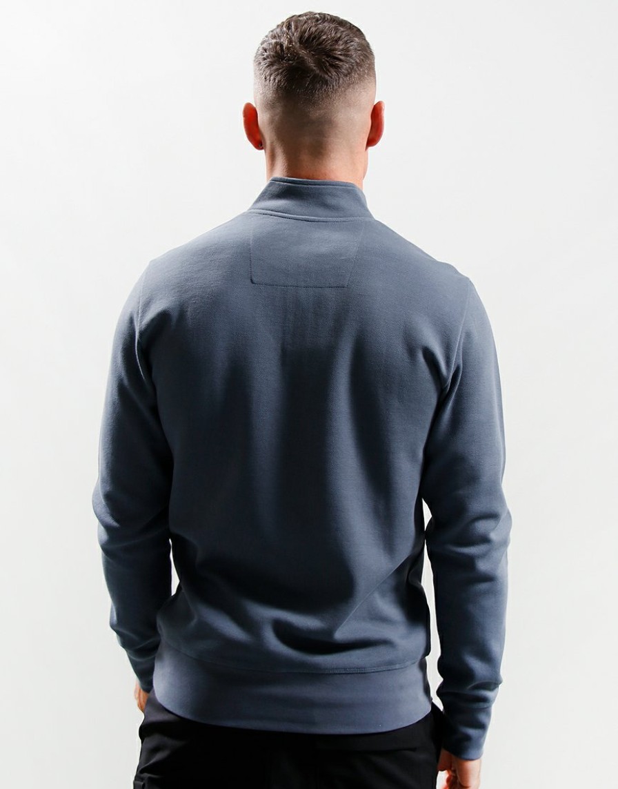 Sweats Marshall Artist | Siren Pique 1/4 Zip Sweat // Slate Blue