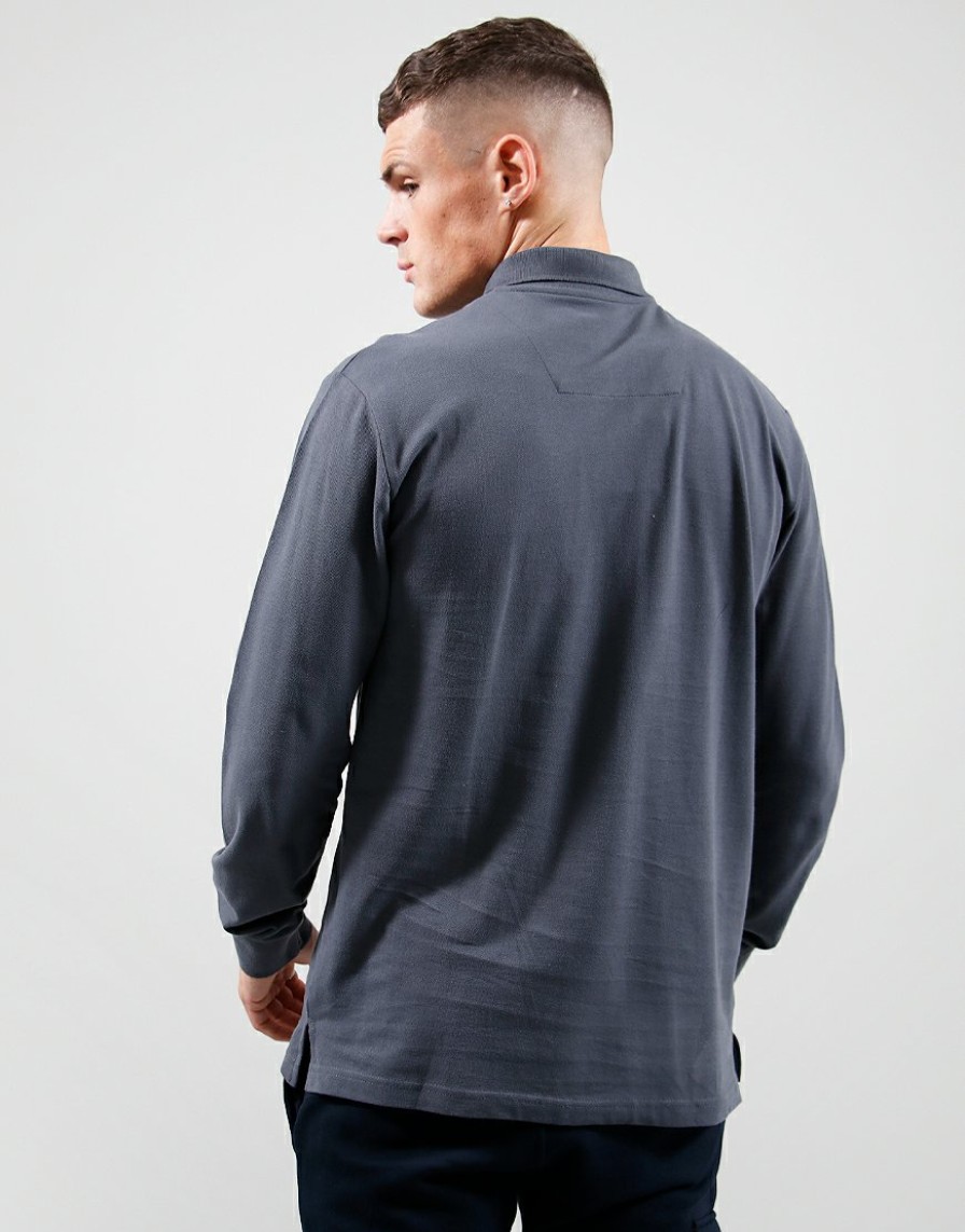 Polo Shirts Marshall Artist | Long Sleeve Siren Polo Shirt // Graphite