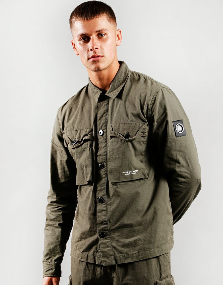 Overshirts Marshall Artist | Cotton Ripstop Overshirt // Khaki