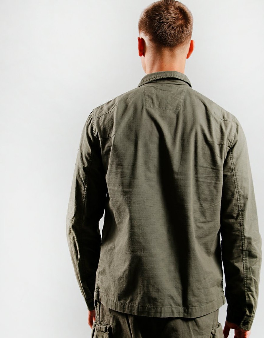 Overshirts Marshall Artist | Cotton Ripstop Overshirt // Khaki