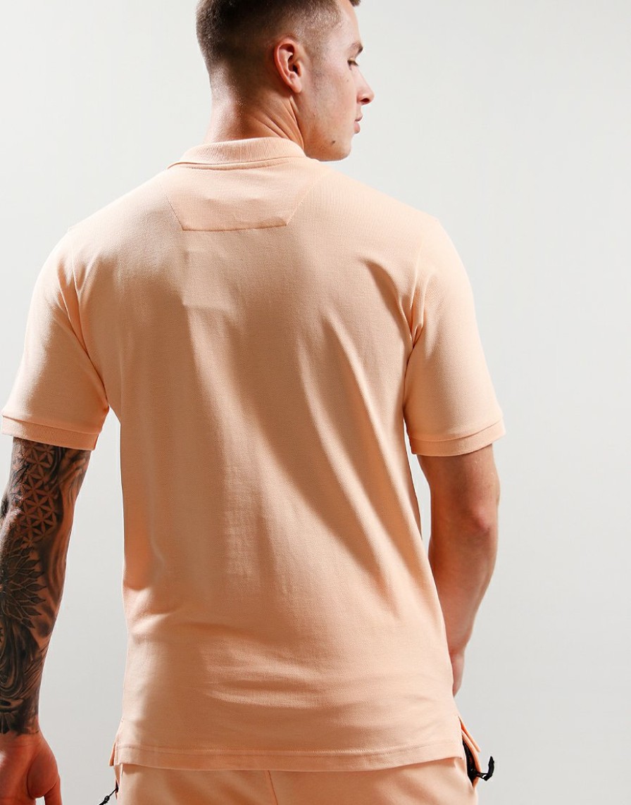 Polo Shirts Marshall Artist | Siren Short Sleeve Polo Shirt // Peach