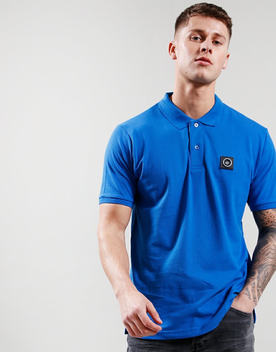 Polo Shirts Marshall Artist | Short Sleeve Siren Polo Shirt // Radial Blue