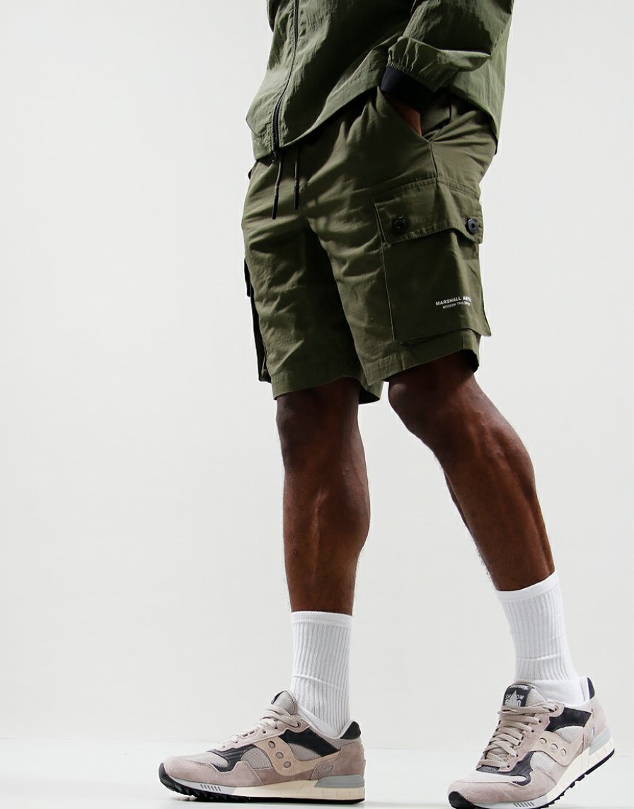 Shorts Marshall Artist | Cotton Ripstop Cargo Short // Khaki