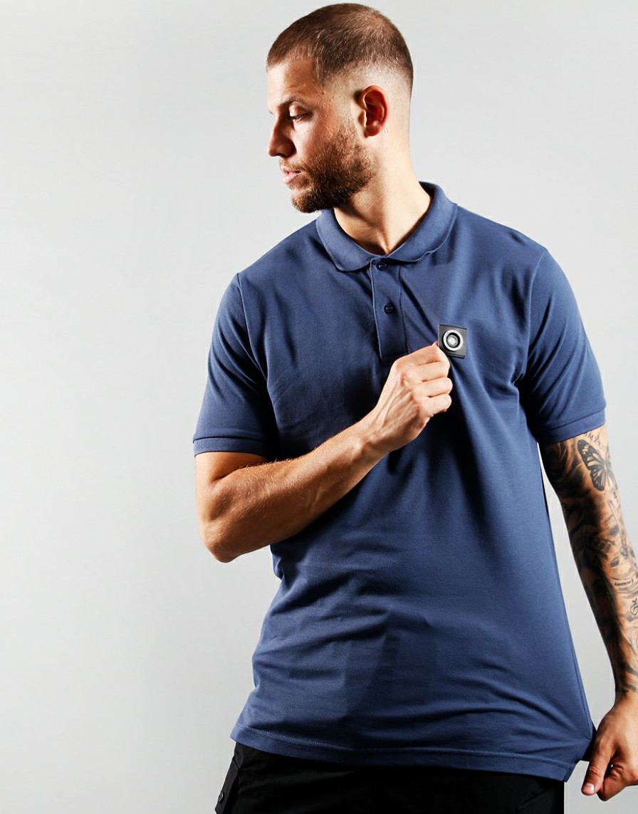 Polo Shirts Marshall Artist | Short Sleeve Siren Polo Shirt // Airforce Blue