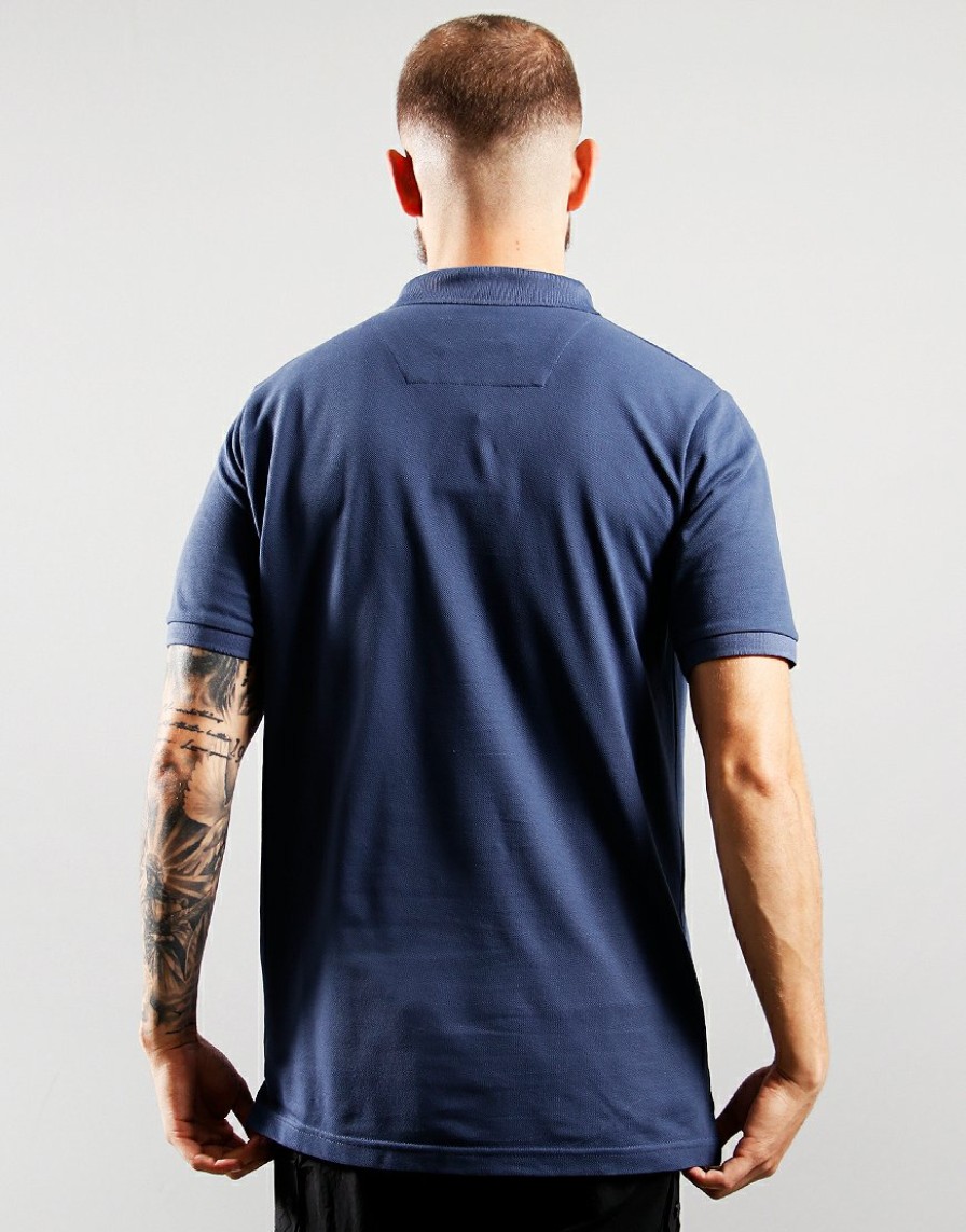 Polo Shirts Marshall Artist | Short Sleeve Siren Polo Shirt // Airforce Blue