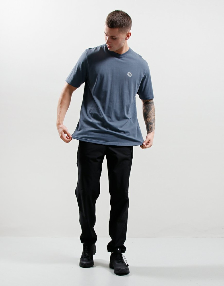 T-Shirts Marshall Artist | Siren Print Logo T-Shirt // Slate Blue