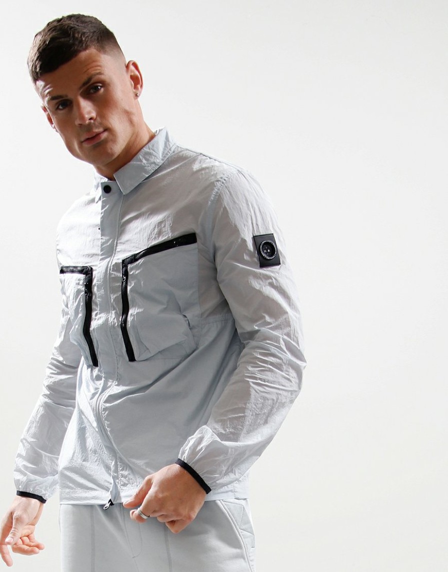 Overshirts Marshall Artist | Krinkle Nylon Overshirt // Dolphin Grey