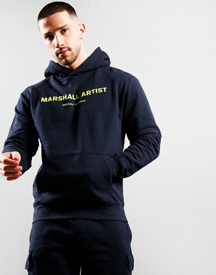 Sweats Marshall Artist | Large Logo Hoodie // Navy