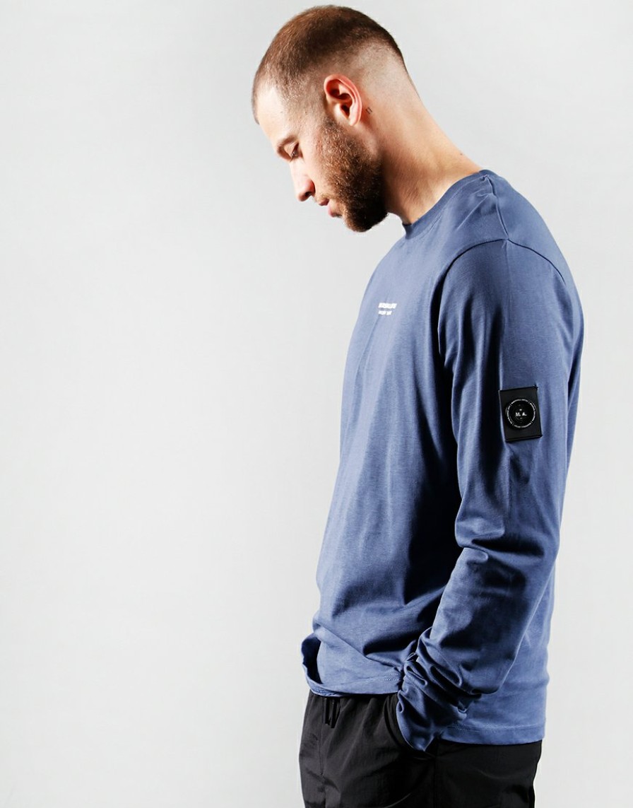 T-Shirts Marshall Artist | Injection Long Sleeve T-Shirt // Airforce Blue