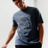 T-Shirts Marshall Artist | Pixelated Siren T-Shirt // Slate Blue