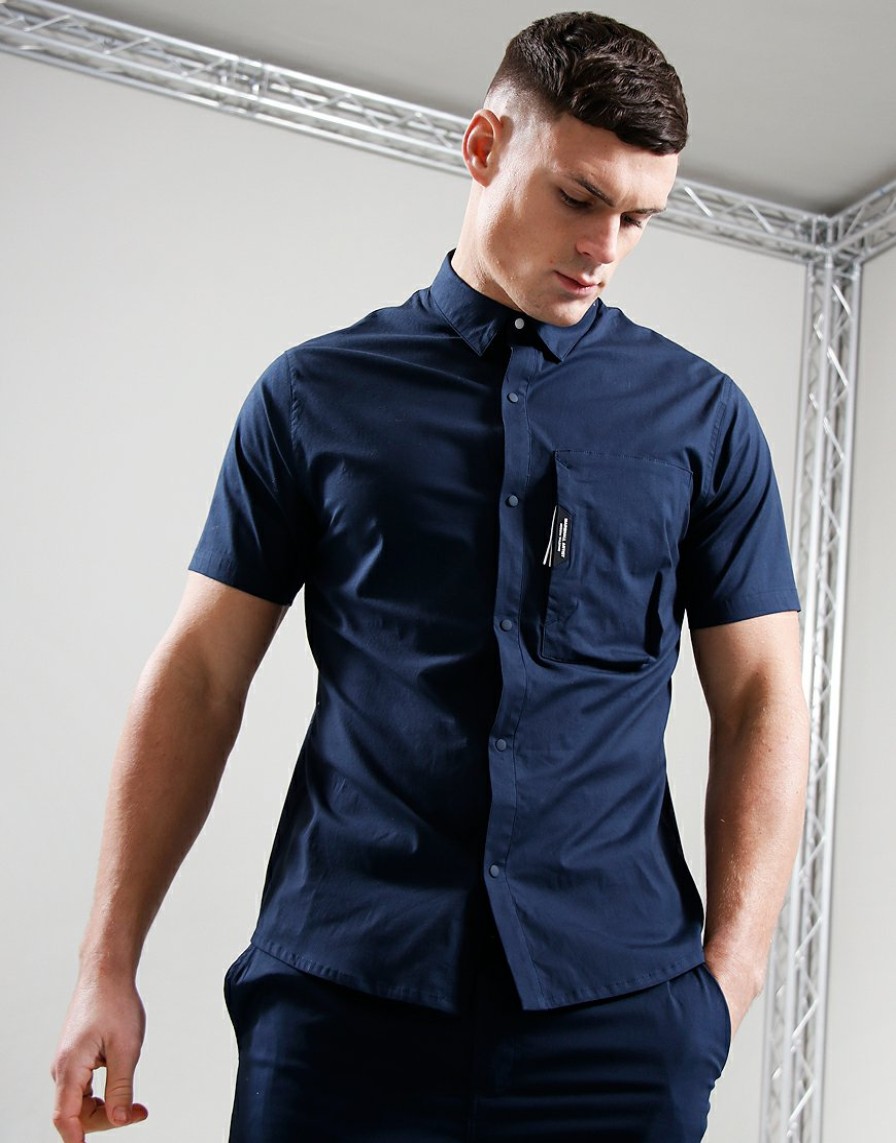 Shirts Marshall Artist | Minerva Short Sleeve Shirt // Navy