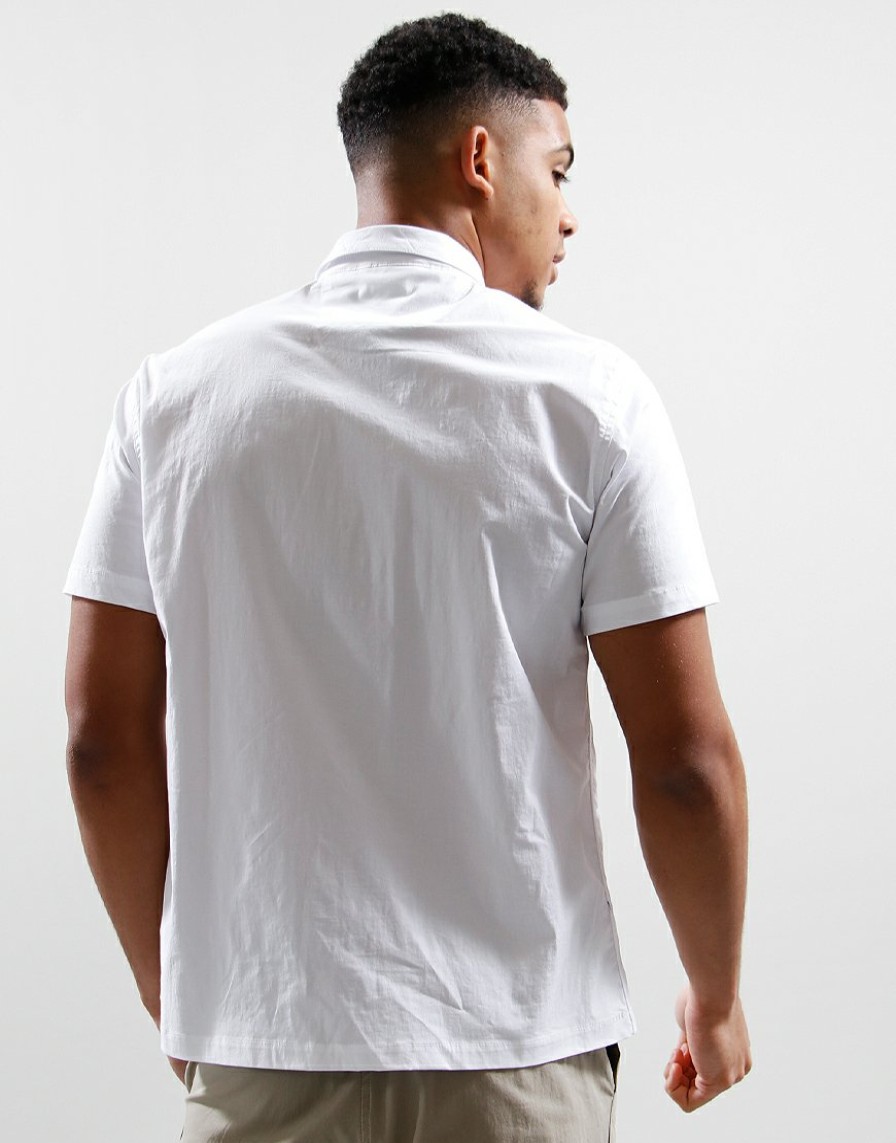 Shirts Marshall Artist | Gaberdine Short Sleeve Shirt // White