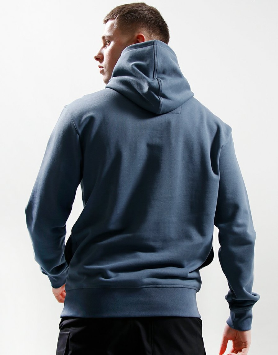 Sweats Marshall Artist | Pixelated Siren Logo Hoodie // Slate Blue