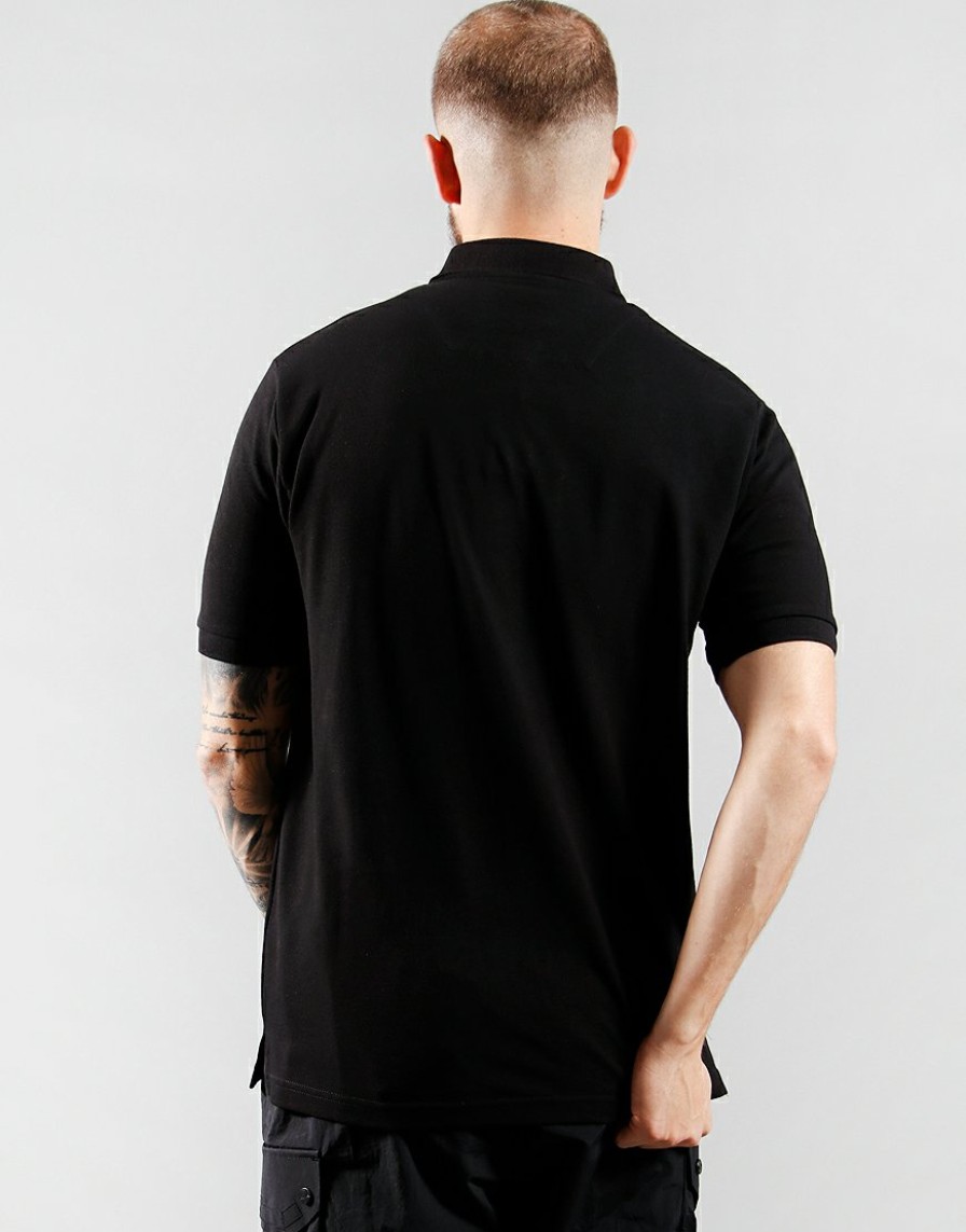 Polo Shirts Marshall Artist | Short Sleeve Siren Polo Shirt // Black