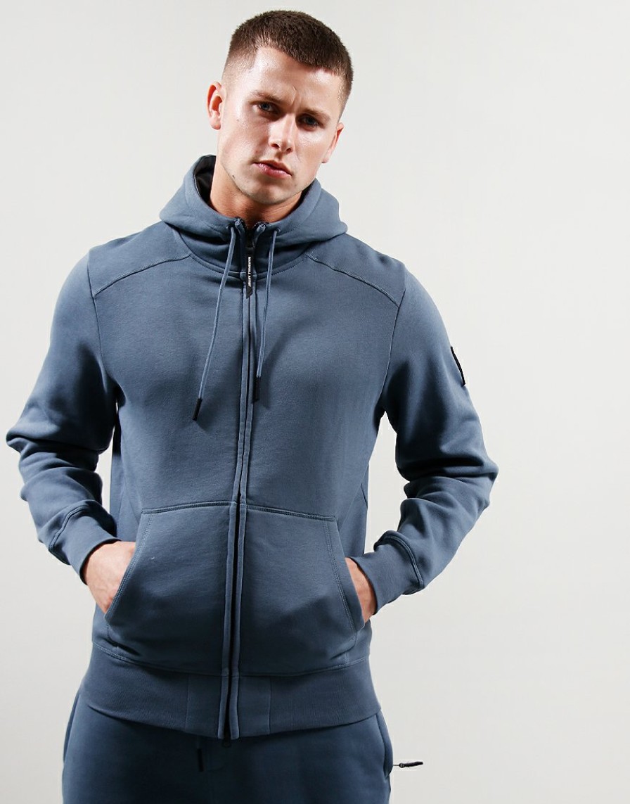 Sweats Marshall Artist | Siren Full Zip Hoodie // Slate Blue