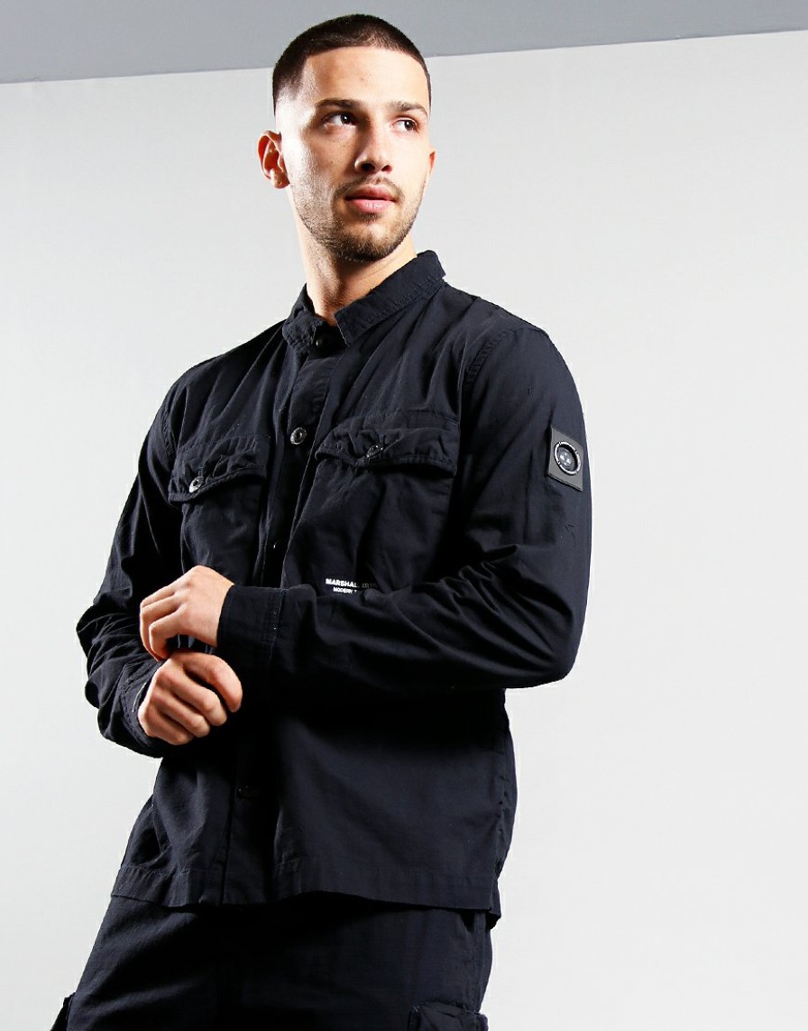 Overshirts Marshall Artist | Cotton Ripstop Overshirt // Navy