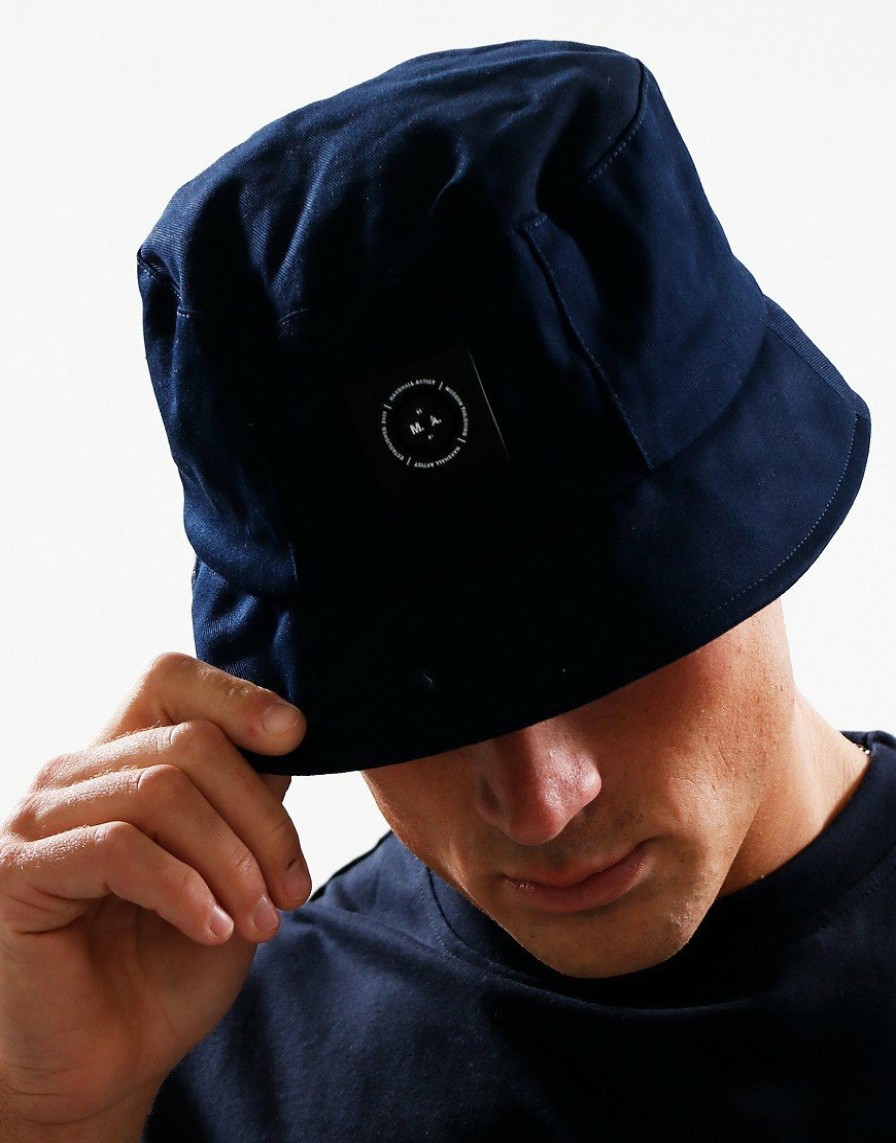 Accessories Marshall Artist | Siren Washed Cotton Bucket Hat // Navy