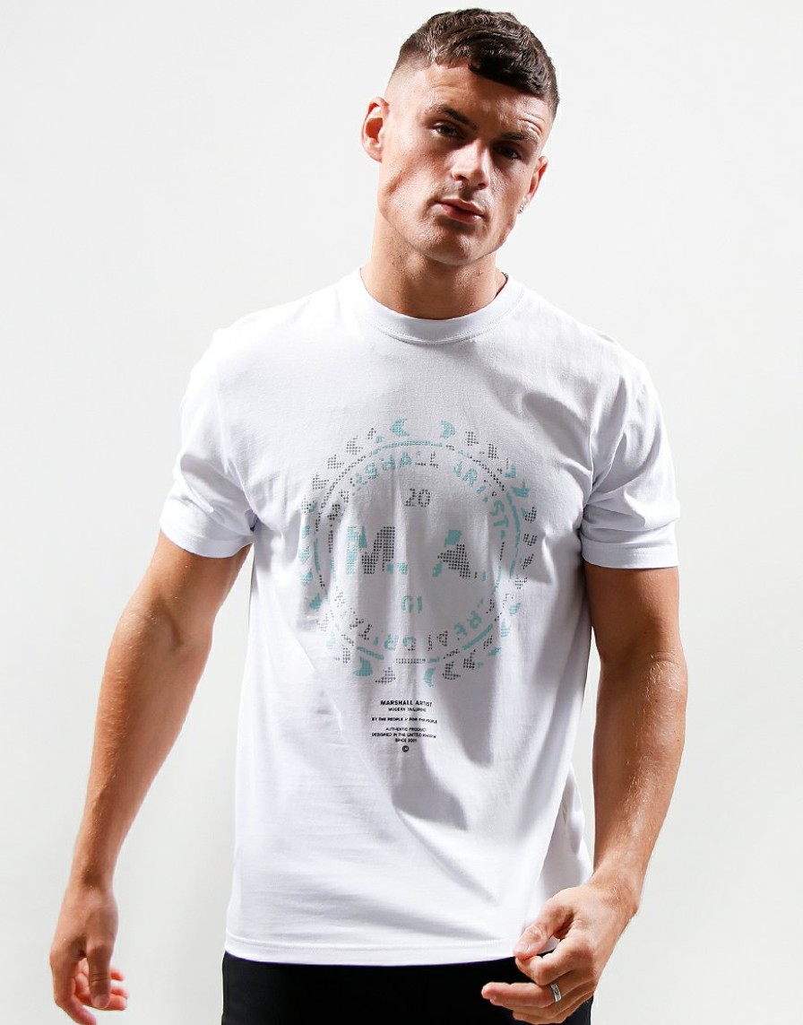 T-Shirts Marshall Artist | Pixelated Siren T-Shirt // White