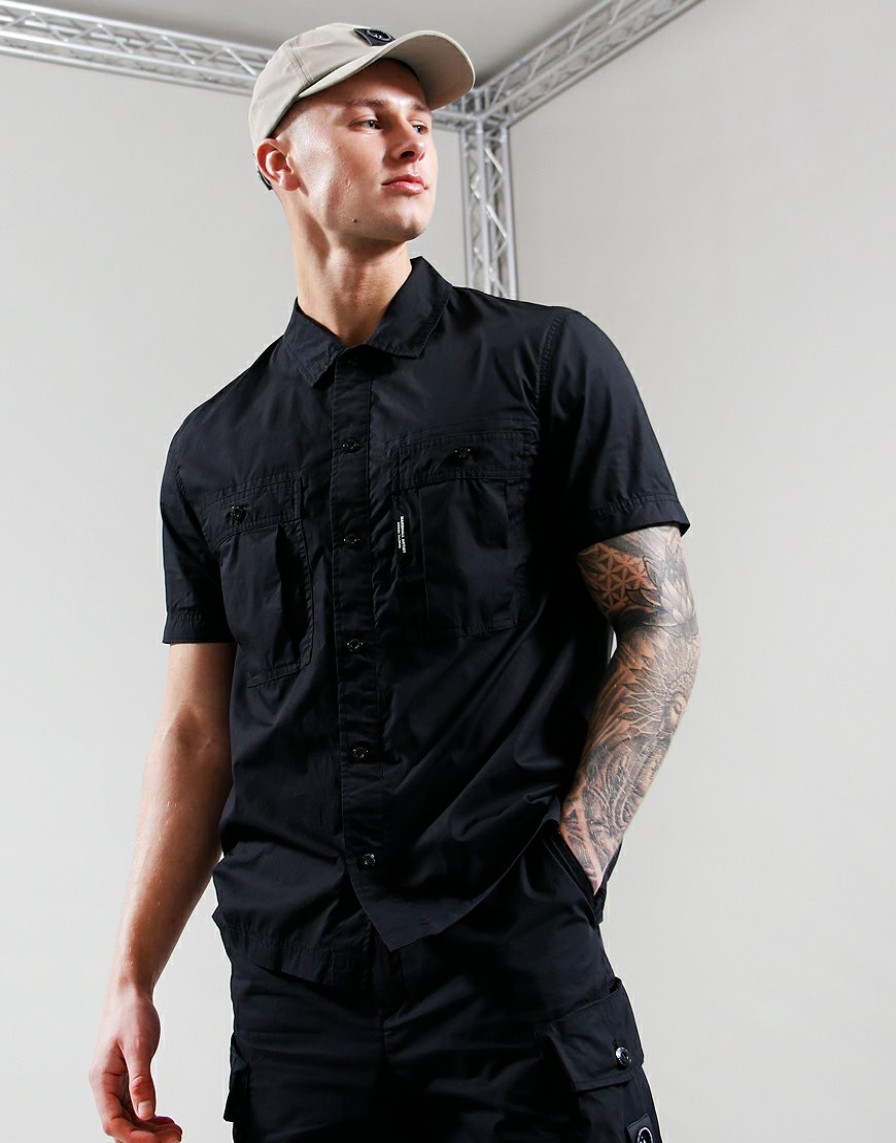 Shirts Marshall Artist | Reno Short Sleeve Shirt // Black