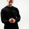 Polo Shirts Marshall Artist | Siren Long Sleeve Polo Shirt // Black