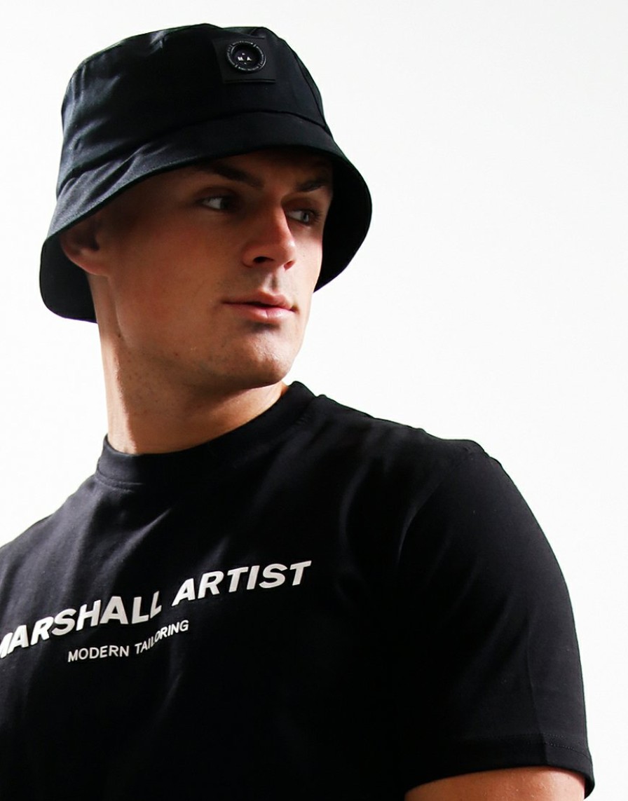 Accessories Marshall Artist | Siren Washed Cotton Bucket Hat // Black