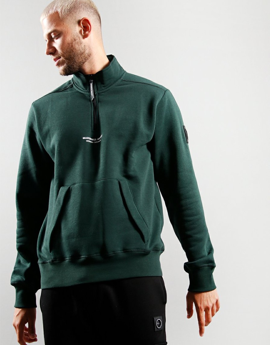 Sweats Marshall Artist | Siren Quarter Zip Sweat // Forest Green