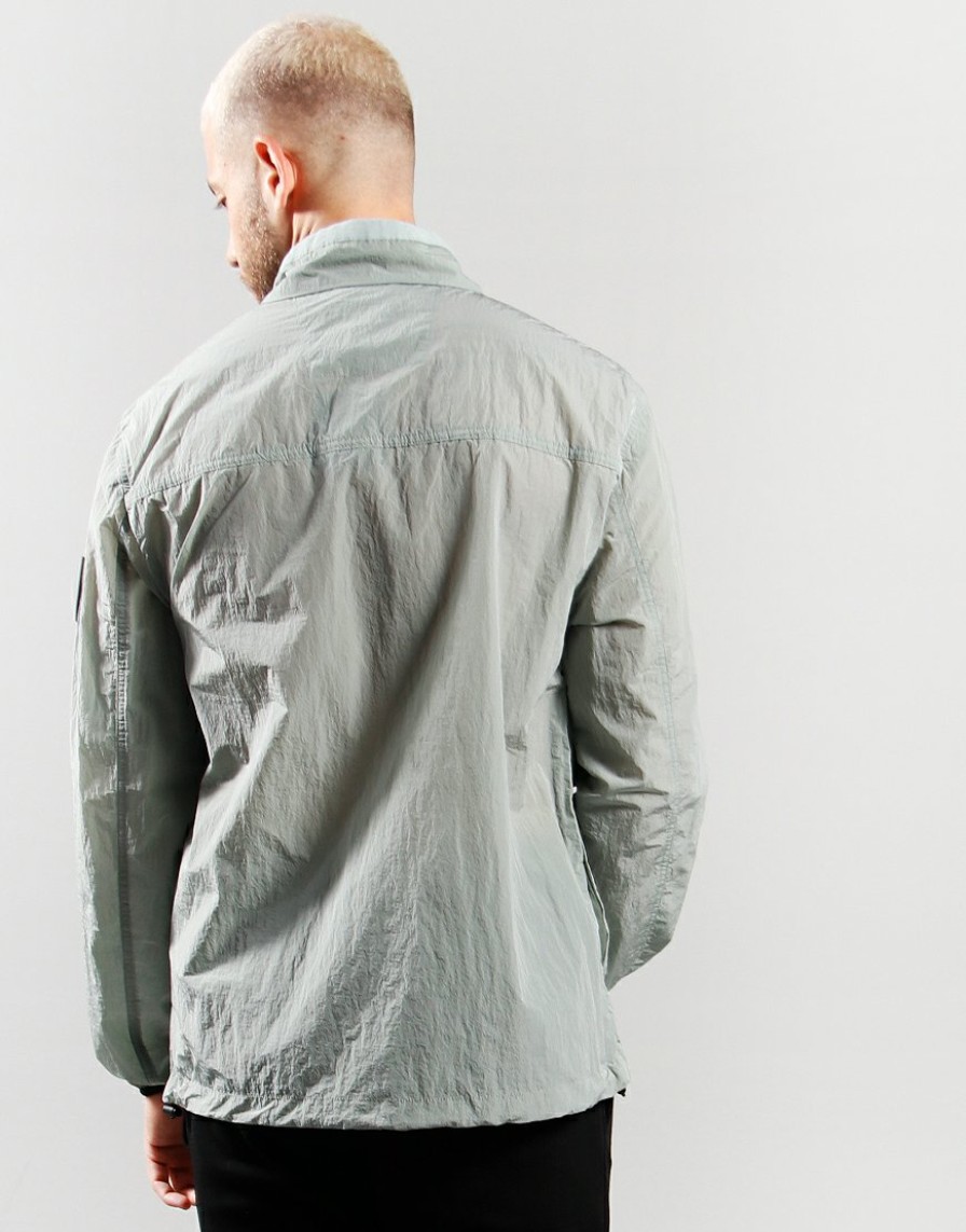 Overshirts Marshall Artist | Krinkle Nylon Half Zip Overshirt // Putty